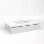 Robern - Cartesian, 36X7.5X21,Sat Wht,Plumb, Snl - Satin White