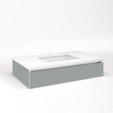 Robern - CARTESIAN, 36X7.5X21, MAT GRY, FIX - Matte Gray