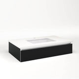 Robern - CARTESIAN, 36X7.5X21, MAT BLK, FIX - Matte Black