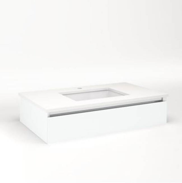 Robern - Cartesian, 36X7.5X21,Mat Wht,Tip, Snl - Matte White