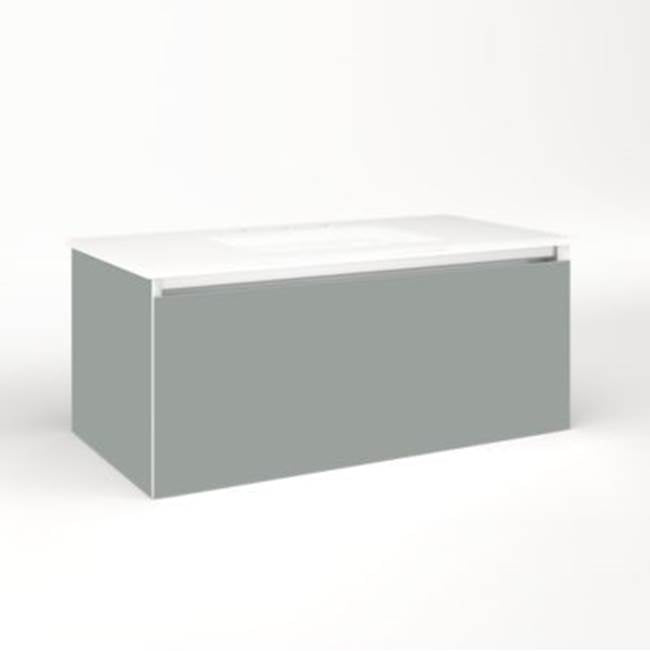 Robern - Cartesian, 36X15X18,Mat Gry,Full, Snl - Matte Gray