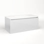 Robern - Cartesian Vanity, 36'' x 15'' x 18'', Satin White, Plumbing Drawer, No Night Light - Satin White