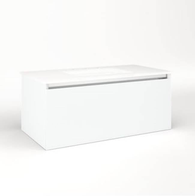 Robern - Cartesian, 36X15X18,Mat Wht,Plumb, Snl - Matte White