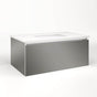 Robern - Cartesian Vanity, 36'' x 15'' x 21'', Tinted Gray Mirror, Plumbing Drawer, No Night Light - Tinted Gray Mirror
