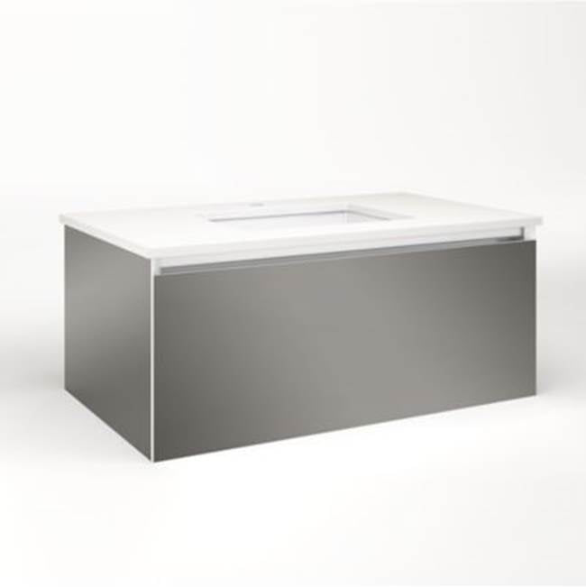 Robern - Cartesian, 36X15X21,Tgm,Plumb, Snl - Tinted Gray Mirror