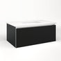 Robern - Cartesian Vanity, 36'' x 15'' x 21'', Matte Black, Plumbing Drawer, No Night Light - Matte Black