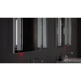 M Series Cabinet, 24'' x 40'' x 6'', Flat Top, Bevel Edge, Left Hinge, Electric, Night Light, Defogger