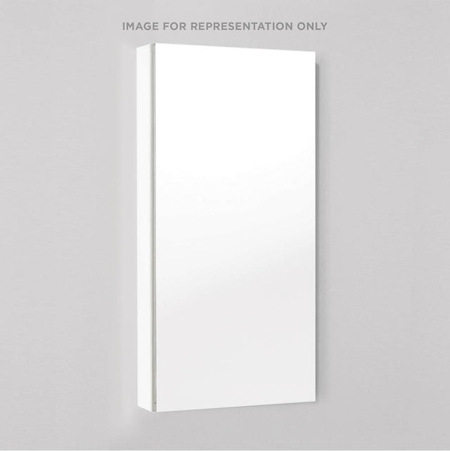 Robern - M Series Cabinet, 16'' x 30'' x 4'', Flat Top, Polished Edge, Left Hinge, Electric, Night Light, Defogger