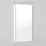 Robern - M Series Cabinet, 16'' x 30'' x 6'', Flat Top, Polished Edge, Left Hinge, Electric