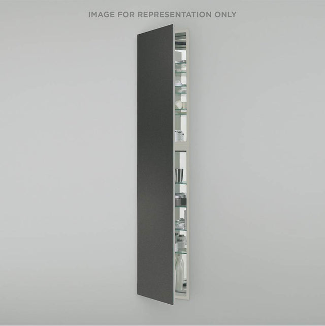 Robern - M Series Cabinet, 16'' x 70'' x 8'', Full Length, Tinted Gray Mirror, Left Hinge, Electric