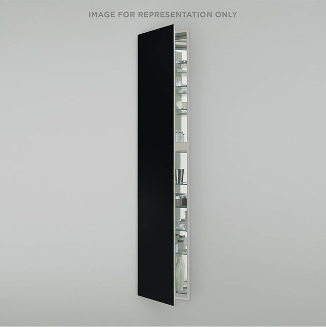 Robern - M Series Cabinet, 16'' x 70'' x 8'', Full Length, Matte Black, Left Hinge, Electric