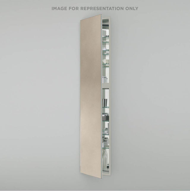 Robern - M Series Cabinet, 20'' x 70'' x 8'', Full Length, Satin Bronze, Left Hinge, Non-Electric
