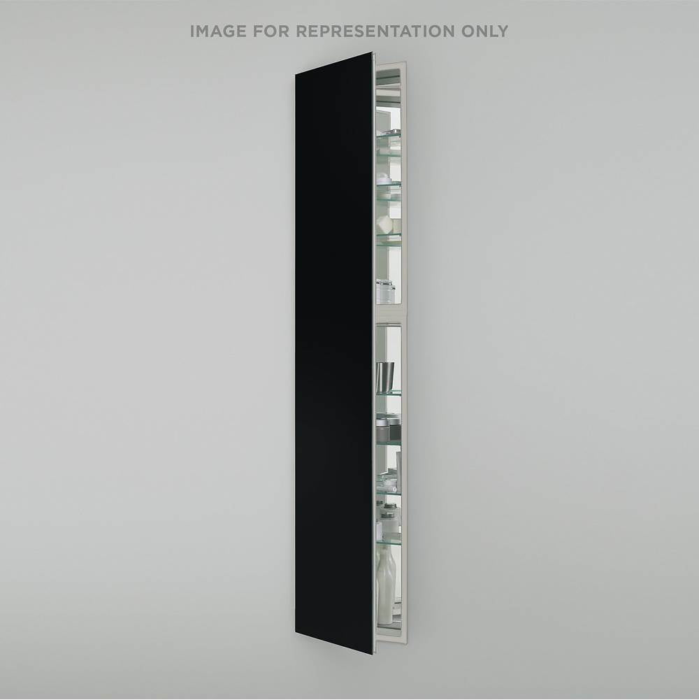 Robern - M Series Cabinet, 20'' x 70'' x 8'', Full Length, Matte Black, Left Hinge, Electric