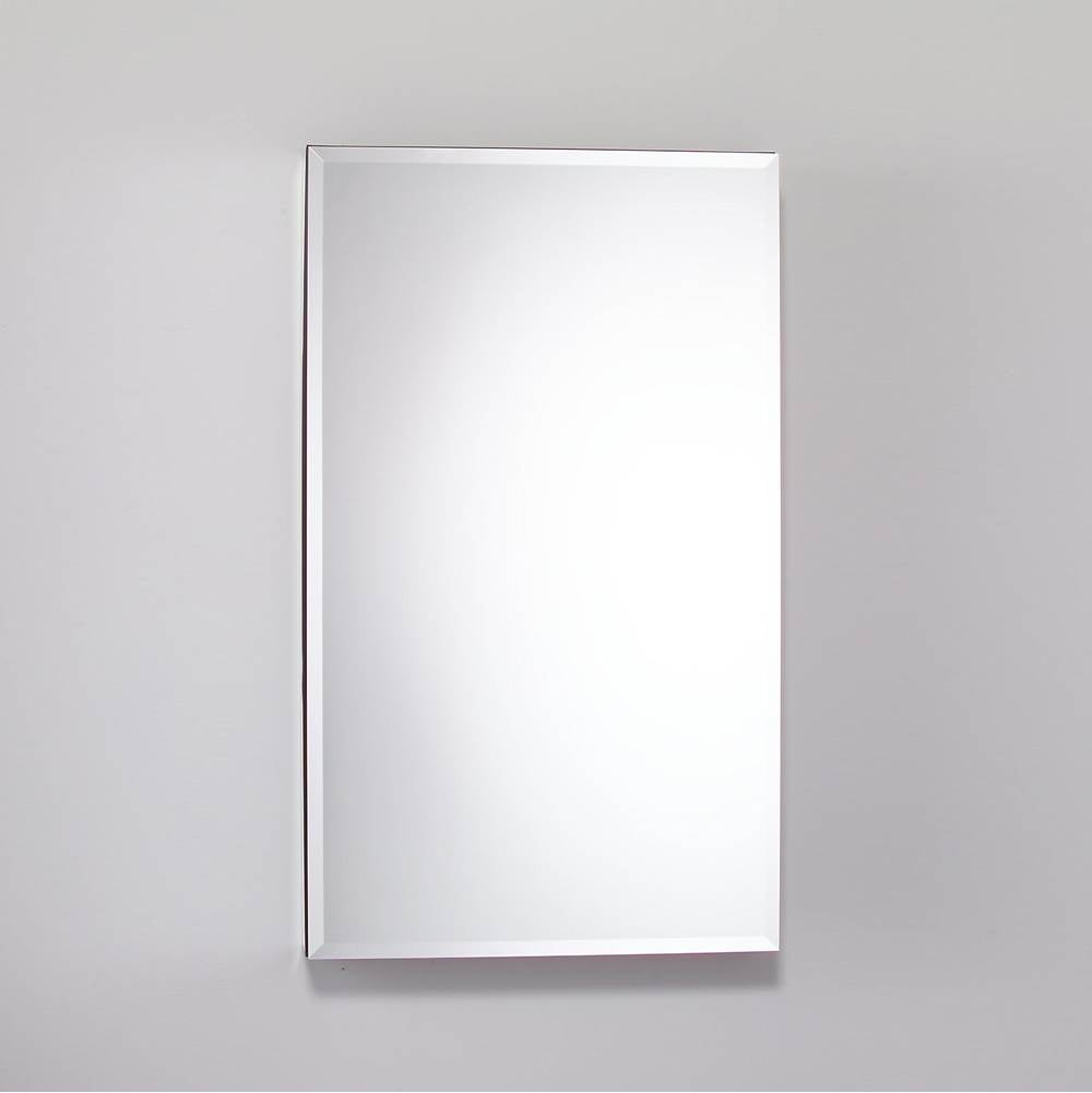 Robern - M Series Cabinet, 24'' x 40'' x 4'', Flat Top, Bevel Edge, Left Hinge, Electric, Night Light, Defogger
