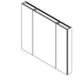 Robern - 4 X 30'' PL Portray Side Mirror And Ganging Kit For Surface Mounted Cabinets