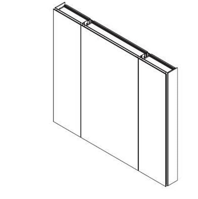 Robern - 4 X 20'' PL Portray Side Mirror And Ganging Kit For Surface Mounted Cabinets