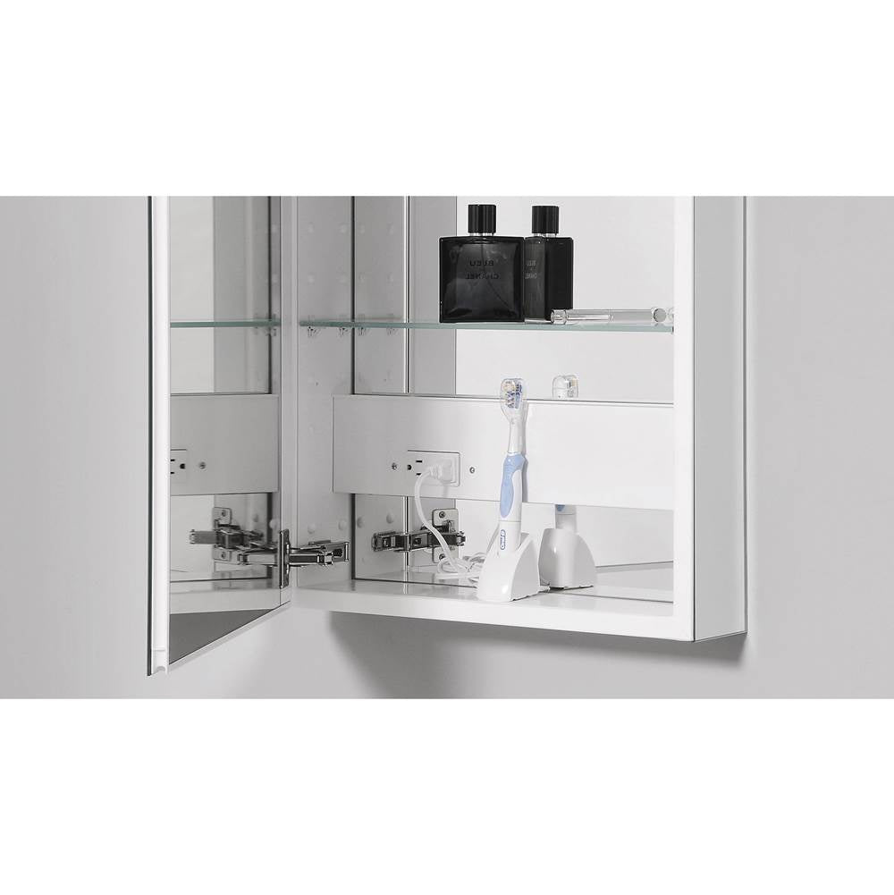 PL Series Cabinet, 19-1/4'' x 30'' x 4'', Flat Top, Polished Edge, Left Hinge, Classic Gray Interior, Electric