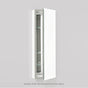 Robern - PL Series Cabinet, 15-1/4'' x 39-3/8'' x 4'', Flat Top, Bevel Edge, Non-Handed (Reversible), Classic Gray Interior, Non-Electric