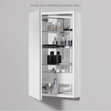 Robern - PL Series Cabinet, 19-1/4'' x 30'' x 4'', Flat Top, Polished Edge, Left Hinge, Classic Gray Interior, Electric