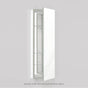 Robern - PL Series Cabinet, 19-1/4'' x 39-3/8'' x 4'', Flat Top, Polished Edge, Non-Handed (Reversible), Classic Gray Interior, Non-Electric