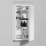Robern - PL Series Cabinet, 23-1/4'' x 39-3/8'' x 4'', Flat Top, Bevel Edge, Right Hinge, Classic Gray Interior, Electric