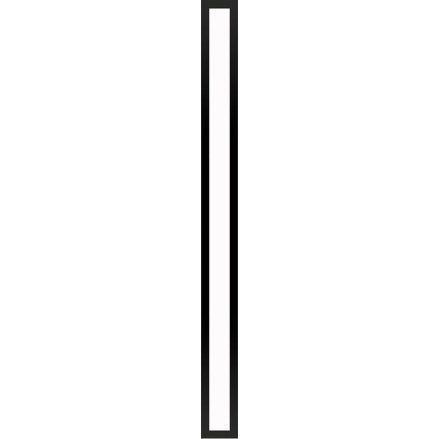 Robern - Profiles Framed Lighting, 3-1/2'' x 40'' x 4-5/8'', Matte Black, 4000K Temperature (Cool Light)