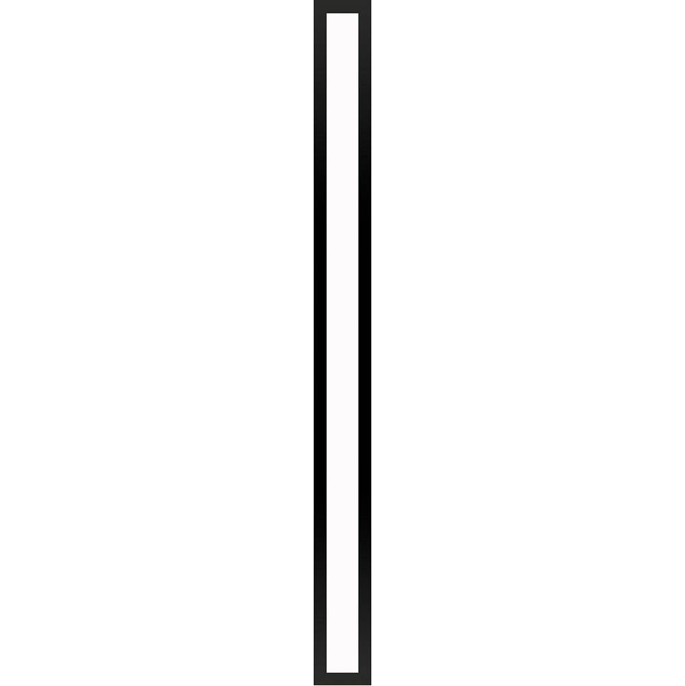 Robern - Profiles Framed Lighting, 3-1/2'' x 40'' x 4-5/8'', Matte Black, Variable 2700K to 5600K Temperature (Warm to Cool Light)