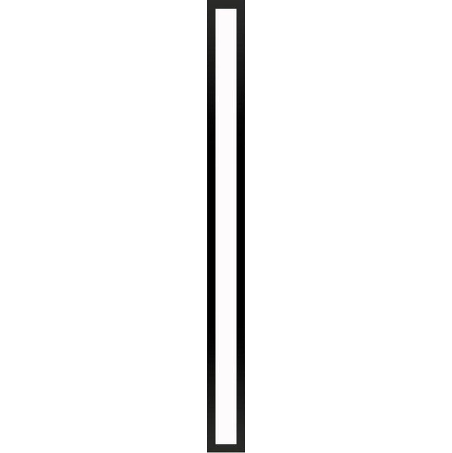 Robern - Profiles Framed Lighting, 3-1/2'' x 40'' x 4-5/8'', Matte Black, Variable 2700K to 5600K Temperature (Warm to Cool Light)