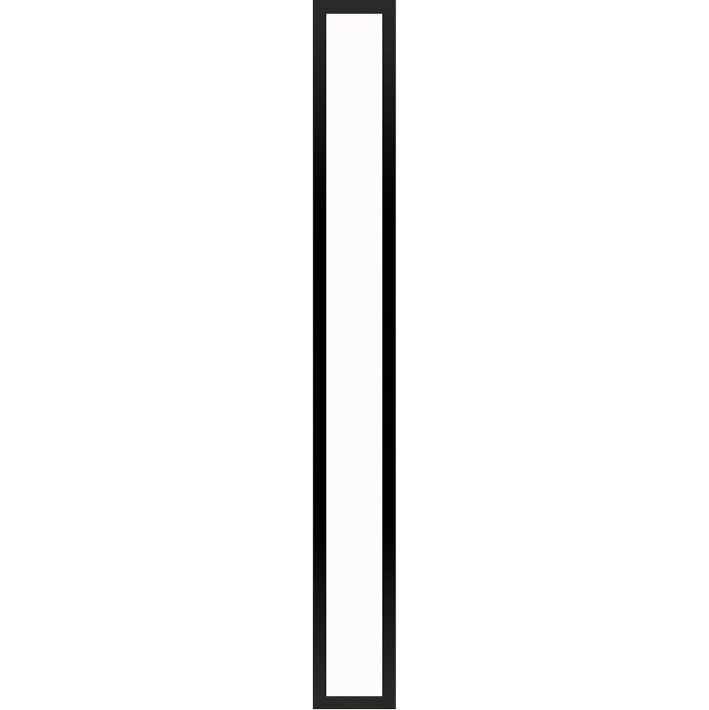 Robern - Profiles Framed Lighting, 5'' x 40'' x 4-5/8'', Matte Black, 4000K Temperature (Cool Light)