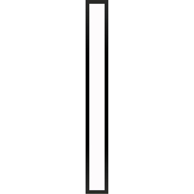 Robern - Profiles Framed Lighting, 5'' x 40'' x 4-5/8'', Matte Black, 4000K Temperature (Cool Light)