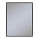 Robern - Profiles Framed Mirror, 24'' x 30'' x 3/4'', Matte Black - Matte Black