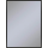 Robern - Profiles Framed Mirror, 30'' x 40'' x 3/4'', Matte Black - Matte Black