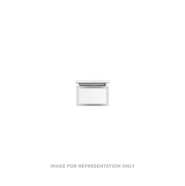 Robern - Profiles Framed Vanity, 12'' x 7-1/2'' x 18'', Tinted Gray Mirror, Chrome Frame, Full Drawer, Selectable Night Light, 27 - Tinted Gray Mirror