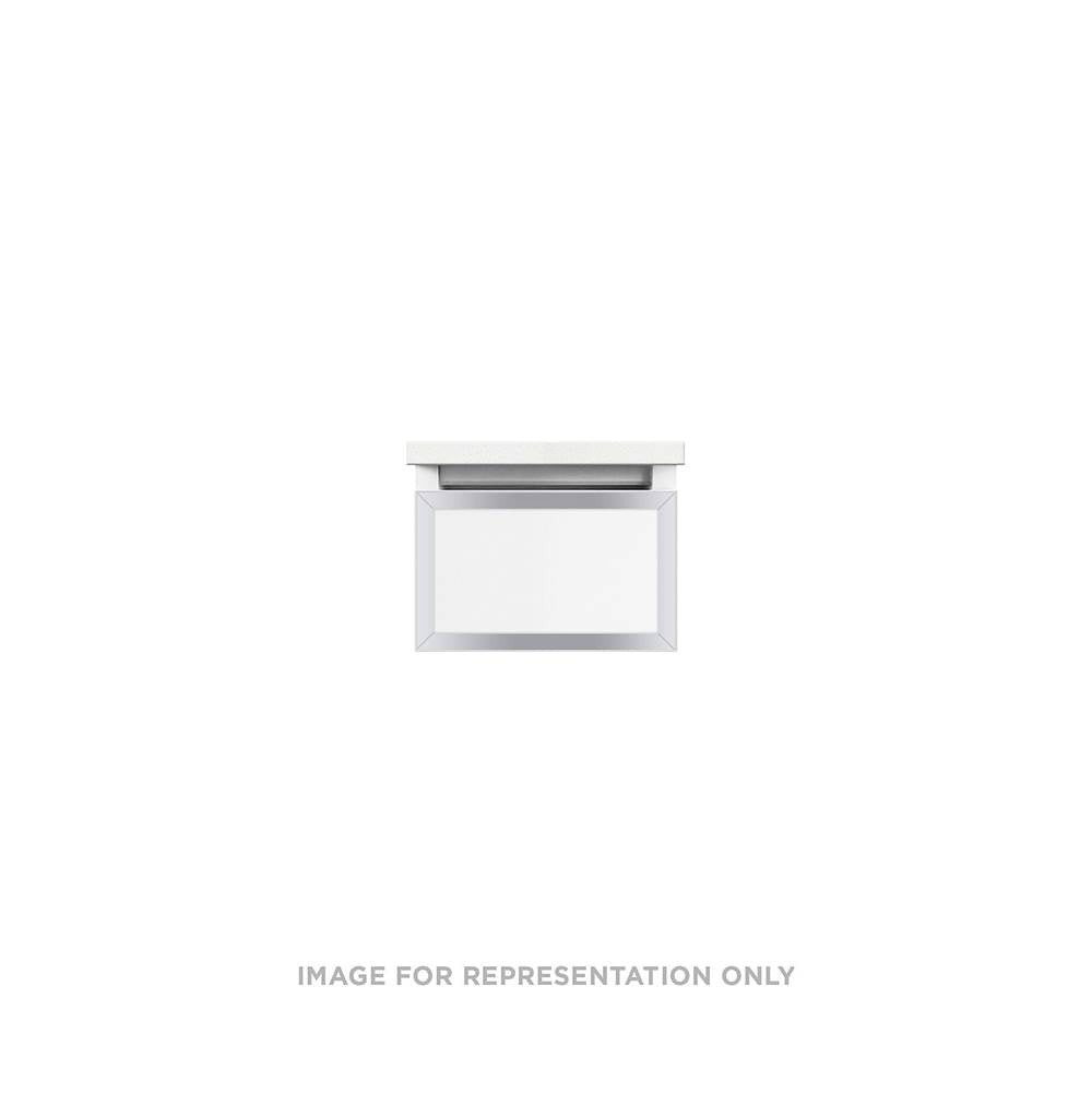 Robern - Profiles Framed Vanity, 12'' x 7-1/2'' x 18'', Satin Bronze, Chrome Frame, Full Drawer - Satin Bronze