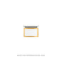 Robern - Profiles Framed Vanity, 12'' x 7-1/2'' x 21'', Tinted Gray Mirror, Matte Gold Frame, Full Drawer, Selectable Night Light - Tinted Gray Mirror