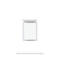 Robern - Profiles Framed Vanity, 12'' x 15'' x 21'', Matte Black, Chrome Frame, Full Drawer, Selectable Night Light, 2700K/4000K - Matte Black
