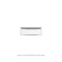 Robern - Profiles Framed Vanity, 24'' x 7-1/2'' x 18'', Tinted Gray Mirror, Chrome Frame, Plumbing Drawer, Selectable Night Light - Tinted Gray Mirror