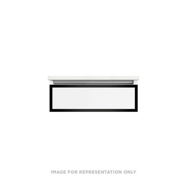 Robern - PROFILES, 24X7.5X18, FIX, TGM, M BLK - Tinted Gray Mirror