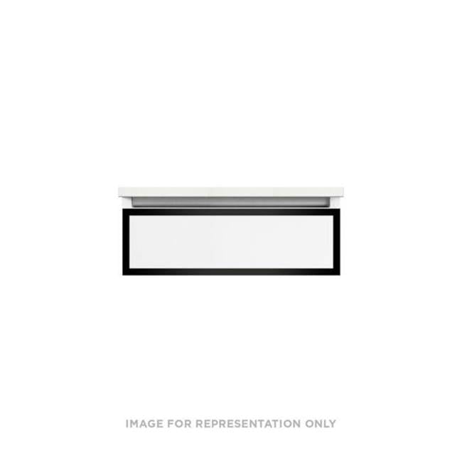 Robern - PROFILES, 24X7.5X18, FIX, SEL, TGM, M BLK - Tinted Gray Mirror