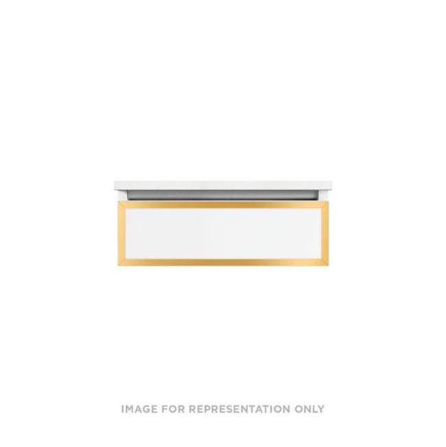 Robern - PROFILES, 24X7.5X18, FIX, M GRY, M GLD - Matte Gray