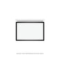 Robern - Profiles Framed Vanity, 24'' x 15'' x 18'', Matte White, Matte Black Frame, Full Drawer, Selectable Night Light, 2700K/4 - Matte White