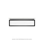 Robern - Profiles Framed Vanity, 30'' x 7-1/2'' x 18'', Matte Gray, Matte Black Frame, Full Drawer - Matte Gray