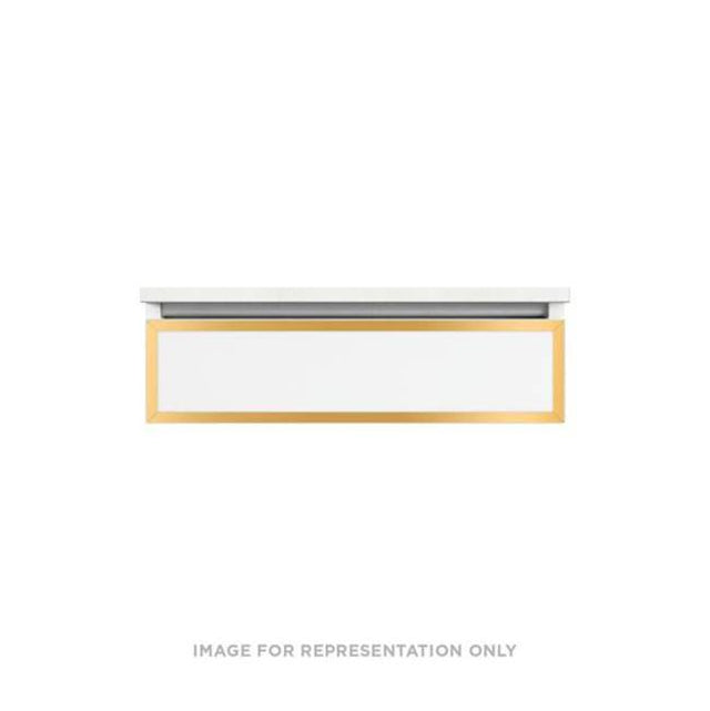 Robern - PROFILES, 30X7.5X18, FIX, SEL, TGM, M GLD - Tinted Gray Mirror