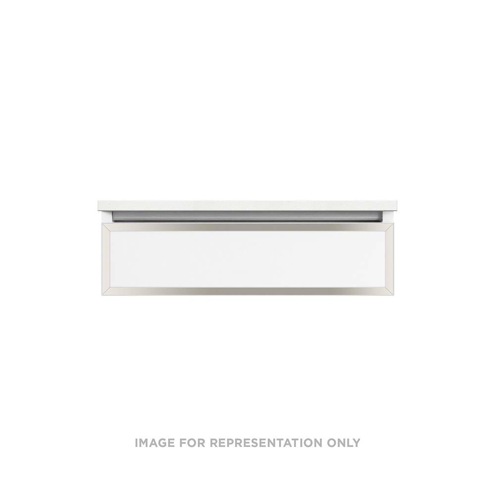 Robern - Profiles Framed Vanity, 30'' x 7-1/2'' x 18'', Satin Bronze, Polished Nickel Frame, Tip Out Drawer, Selectable Night Lig - Satin Bronze