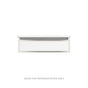 Robern - Profiles Framed Vanity, 30'' x 7-1/2'' x 18'', Matte Gray, Polished Nickel Frame, Tip Out Drawer, Selectable Night Light - Matte Gray