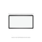 Robern - Profiles Framed Vanity, 30'' x 15'' x 18'', Matte White, Matte Black Frame, Full Drawer - Matte White