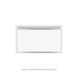 Robern - Profiles Framed Vanity, 30'' x 15'' x 21'', Matte White, Chrome Frame, Full Drawer - Matte White