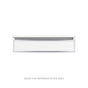 Robern - Profiles Framed Vanity, 36'' x 7-1/2'' x 18'', Satin White, Chrome Frame, Plumbing Drawer, Selectable Night Light, 2700K - Satin White