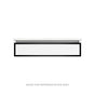 Robern - Profiles Framed Vanity, 36'' x 7-1/2'' x 21'', Satin Bronze, Matte Black Frame, Plumbing Drawer - Satin Bronze