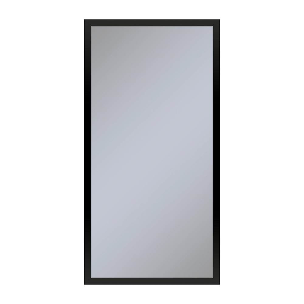 Robern - Profiles Framed Cabinet, 16'' x 30'' x 6'', Matte Black, Non-Electric, Reversible Hinge - Matte Black